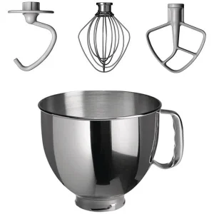 SET KitchenAid KSM 125 Silber + Zubehör Set – Robot De Cuisine outlet 7