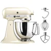 comparez les prix SET KitchenAid KSM 125 Crème + Zubehör Set – Robot De Cuisine 5