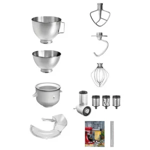 meilleur cadeau KitchenAid 100 Ans Silver Set – Robot De Cuisine 9