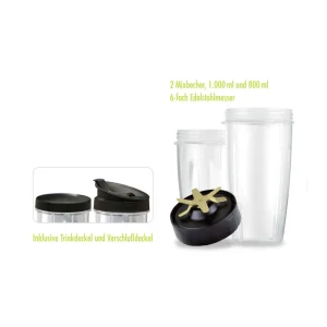 grande promotion Gastroback Appareils à Smoothies Design Micro Blender Argenté – Mixeur à Poser 7