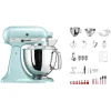 KitchenAid Swiss Anniversary Set KSM200 Bleu Glacier – Robot De Cuisine boutique paris 13