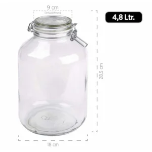 Maeser Gothika Bocaux à Conserves Set De 2 à 4,8 L – Appareils De Cuisine Divers garantis authentique 6